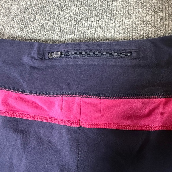 Lauren Ralph Lauren Active Capri Leggings Womens Pink Trim LRL Logo Medium - Picture 5 of 10